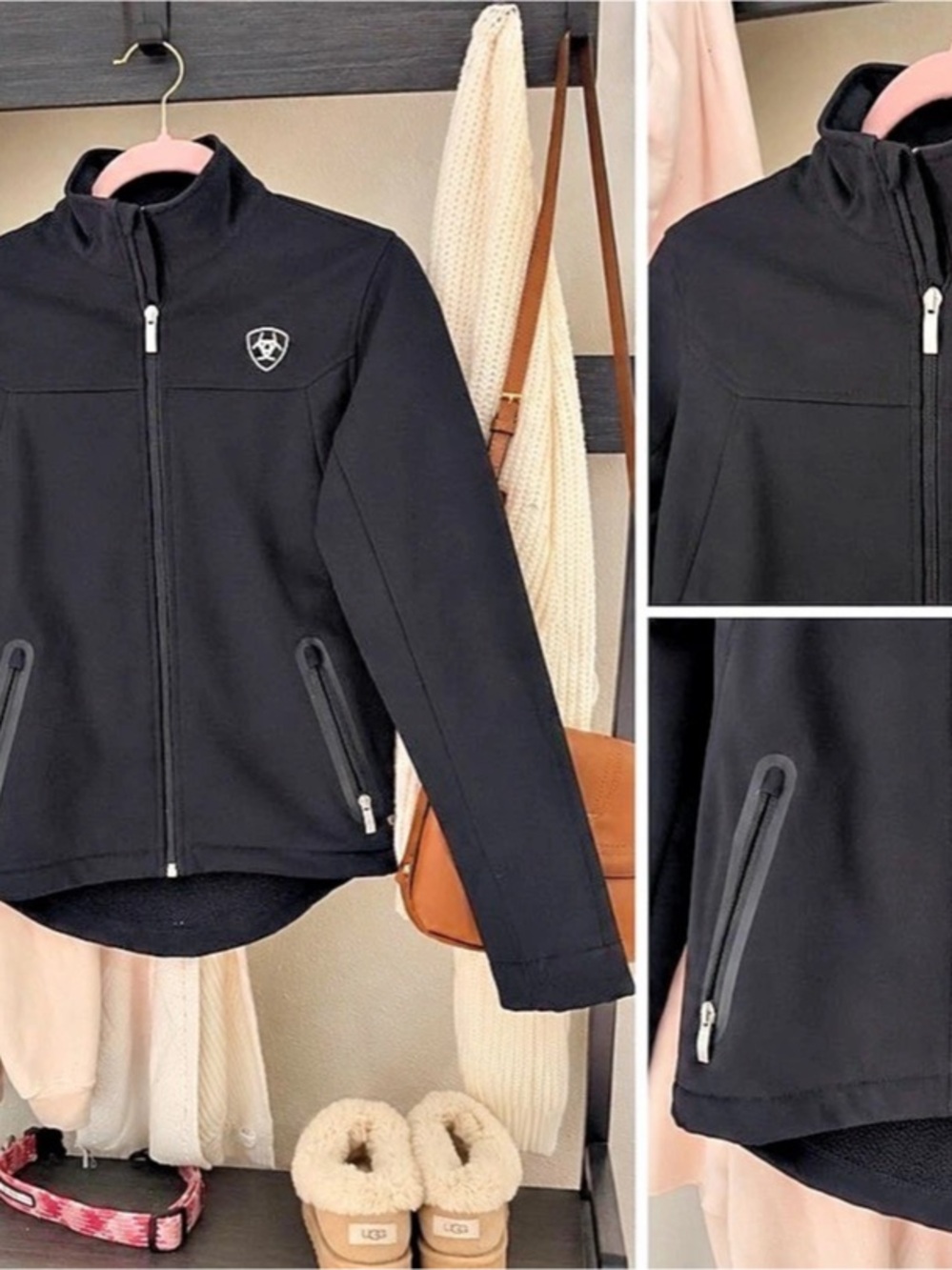 Black Full-Zip ariat Jacket